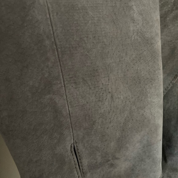 Wash and Dry 100% suede gray/blue jacket - Picture 8 of 11